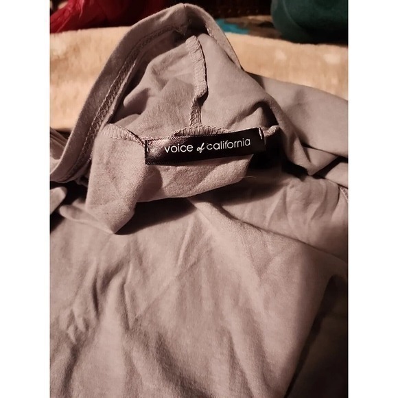 Voice of California NEW $59 Small Stars And Stripes Gray Boho Vest - Picture 7 of 10